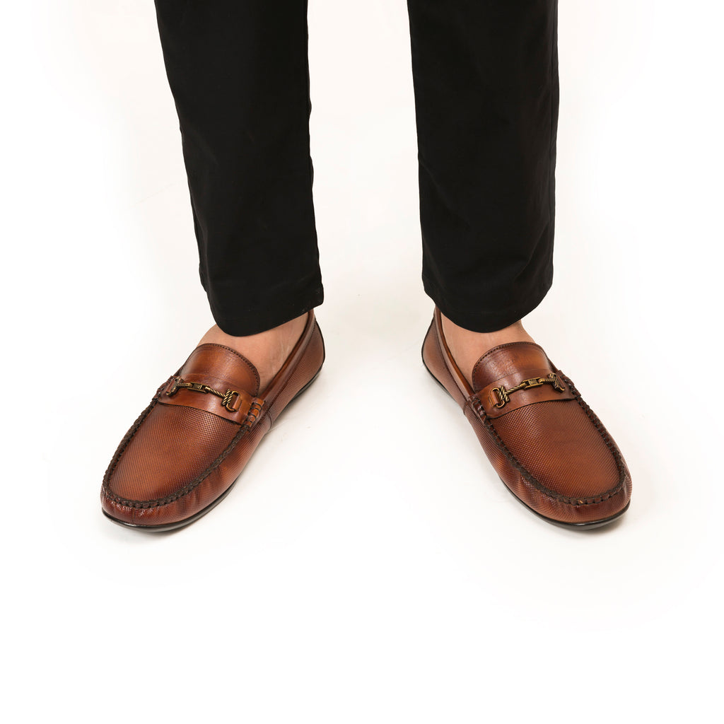 Heritage Two-Toned Moccasins - Tan