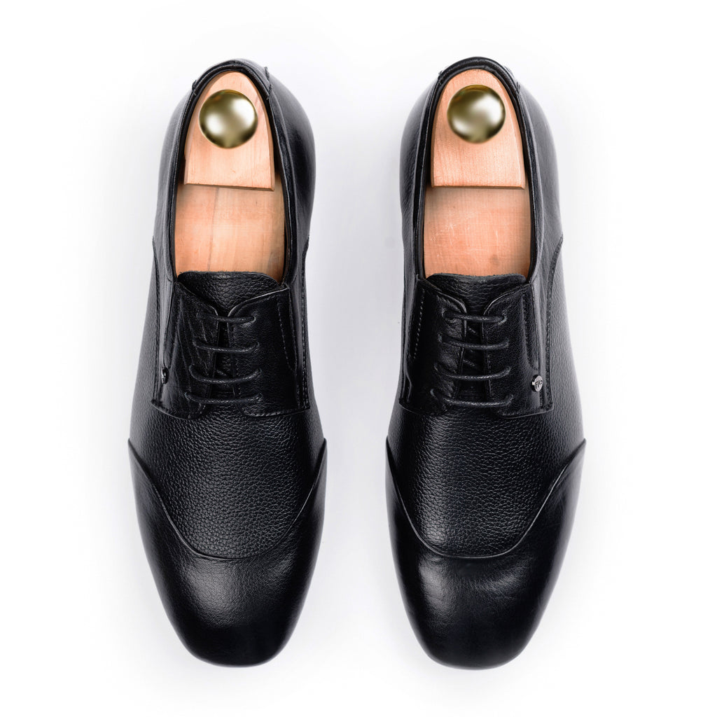 Open-Laced Derbies - Black