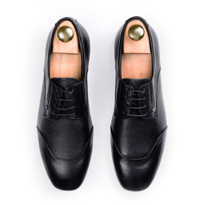 Open-Laced Derbies - Black