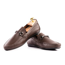 Load image into Gallery viewer, Classic Buckled Moccasins - Brown