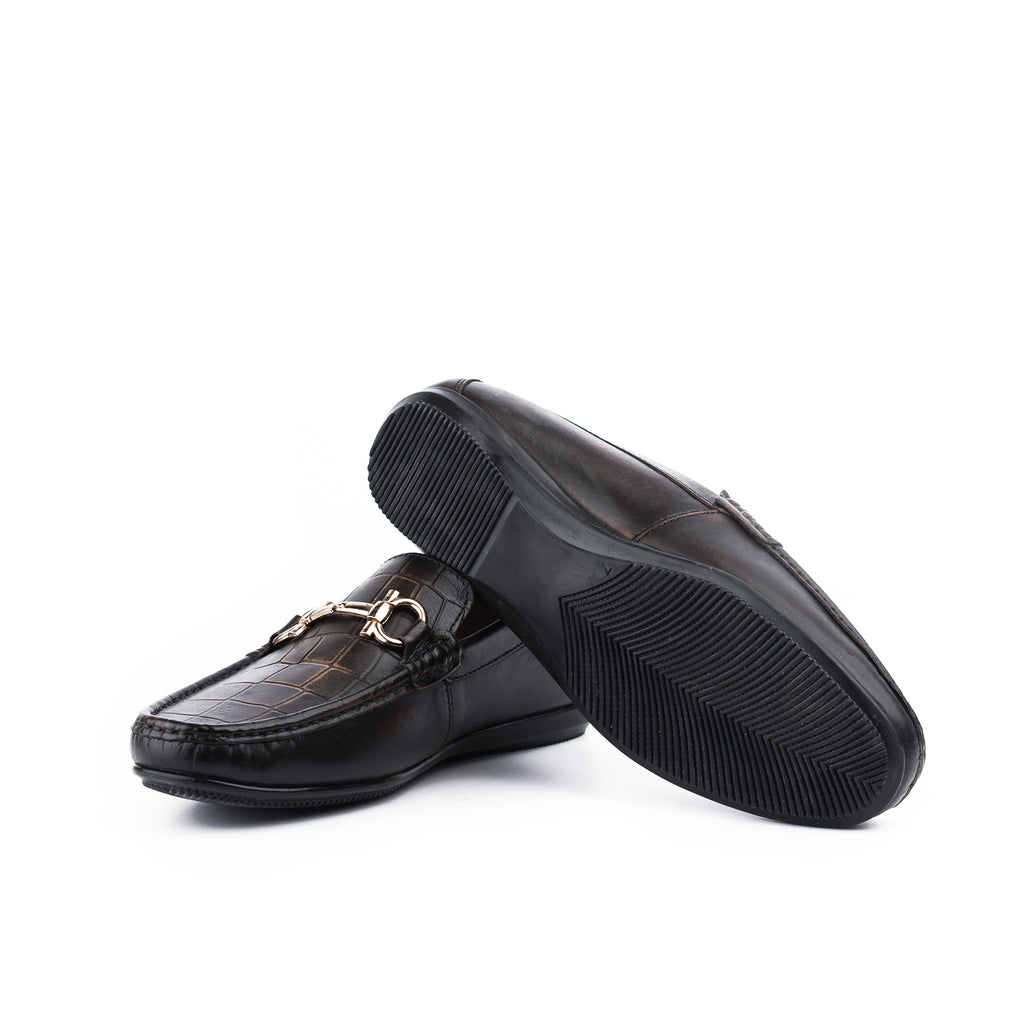Crocodile Patterned Moccasin
