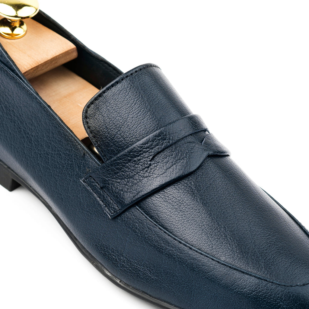 Full Grain Comfort Loafers - Navy