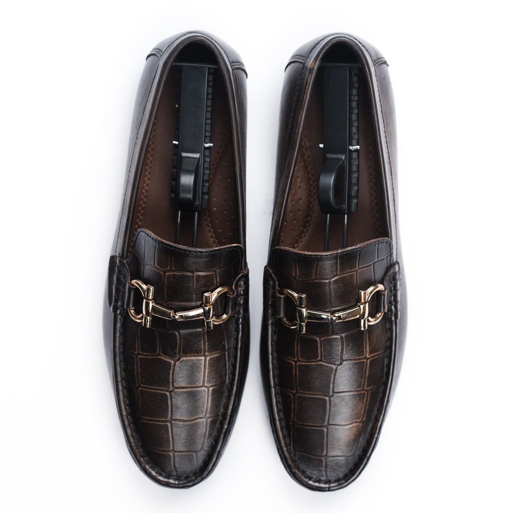 Crocodile Patterned Moccasin