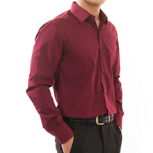 Load image into Gallery viewer, Bold Maroon Formal Shirt