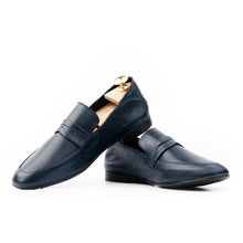 Load image into Gallery viewer, Full Grain Comfort Loafers - Navy