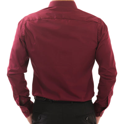 Bold Maroon Formal Shirt