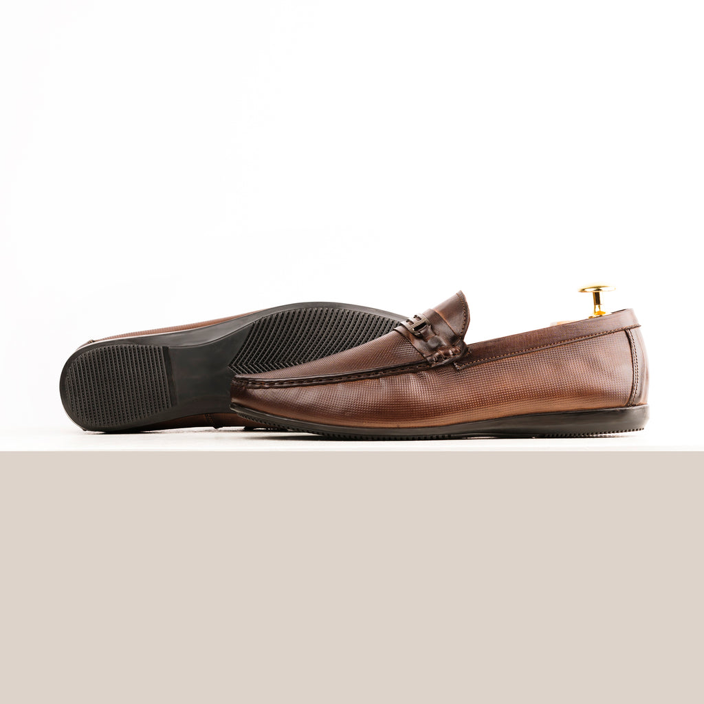 Dual-Shade Dotted Moccasin - Brown