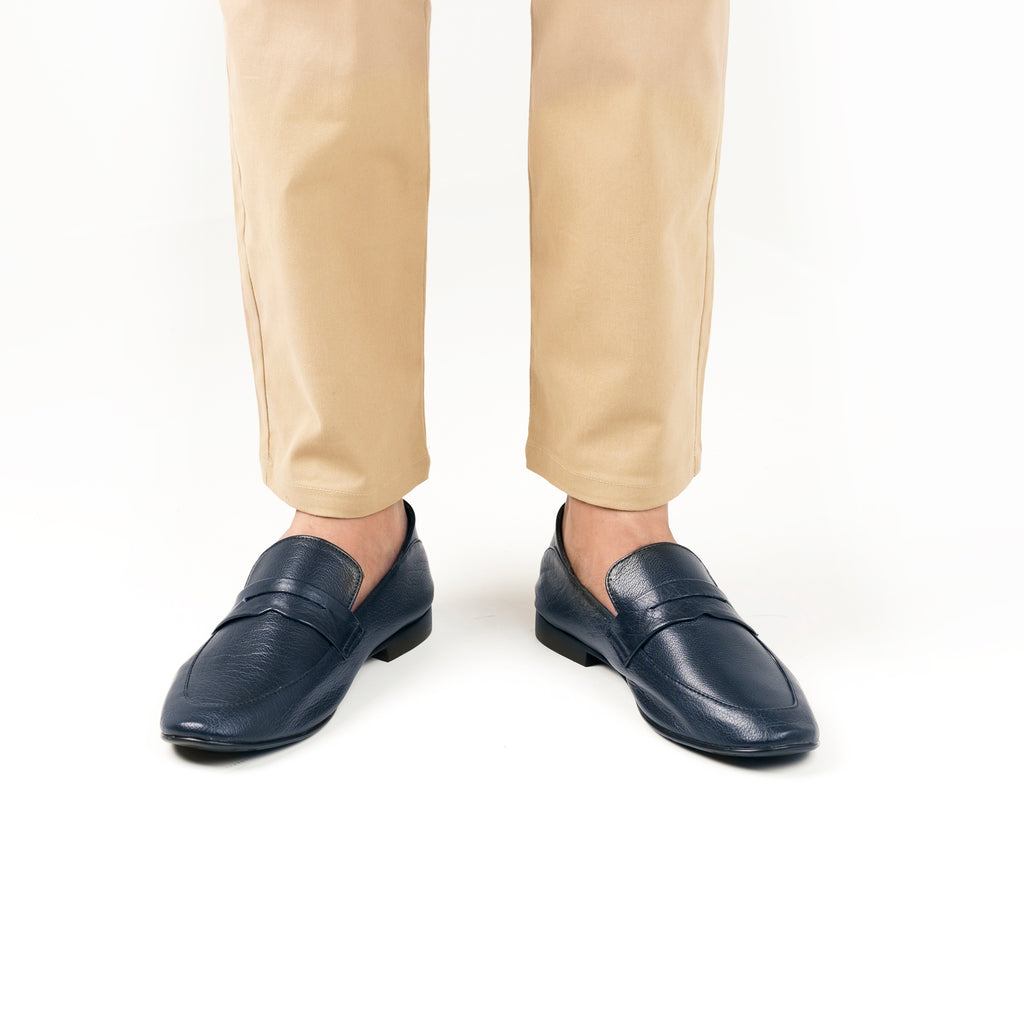 Full Grain Comfort Loafers - Navy