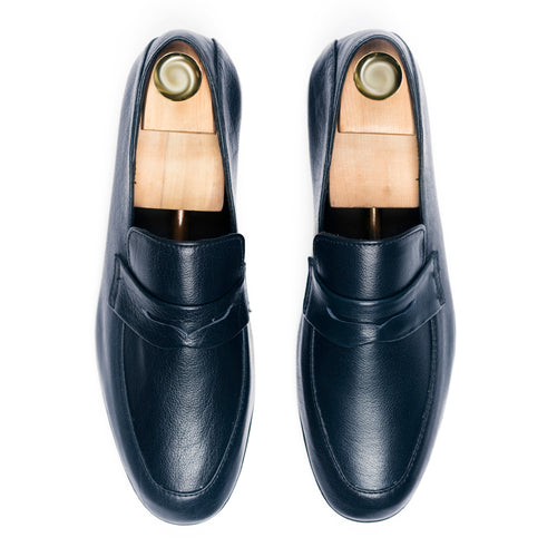 Full Grain Comfort Loafers - Navy