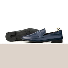 Load image into Gallery viewer, Full Grain Comfort Loafers - Navy