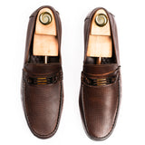 Dual-Shade Dotted Moccasin - Brown