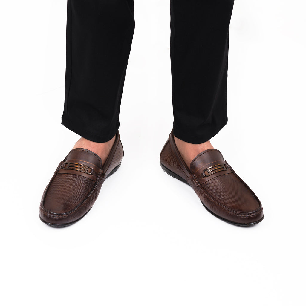 Dual-Shade Dotted Moccasin - Brown