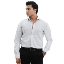 Load image into Gallery viewer, Pin-striped Black/White Collar Shirt