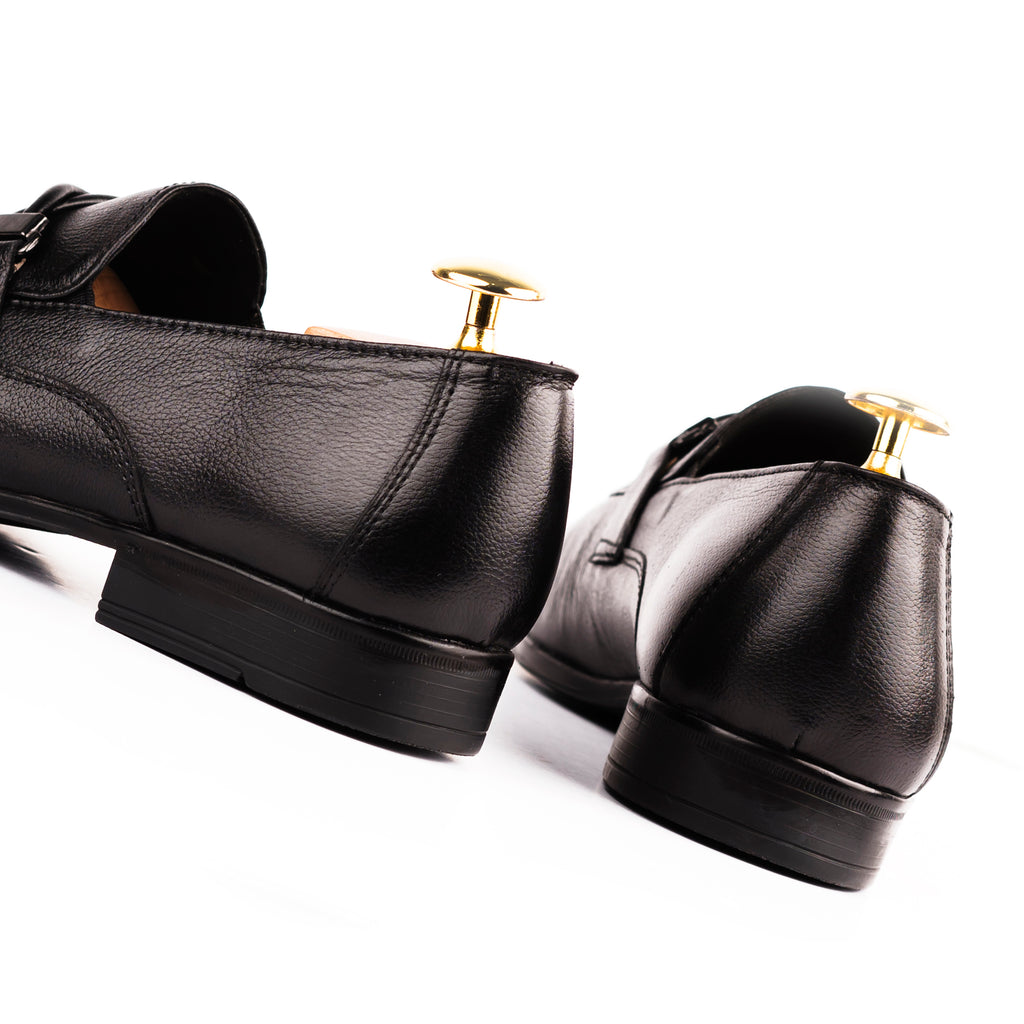 Twisted Rope Loafers-Black