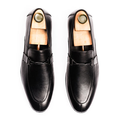 Twisted Rope Loafers-Black