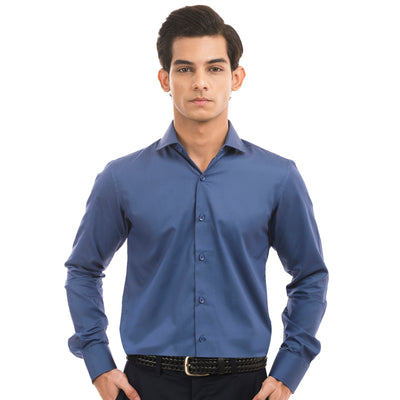 Prestine Blue Formal Shirt