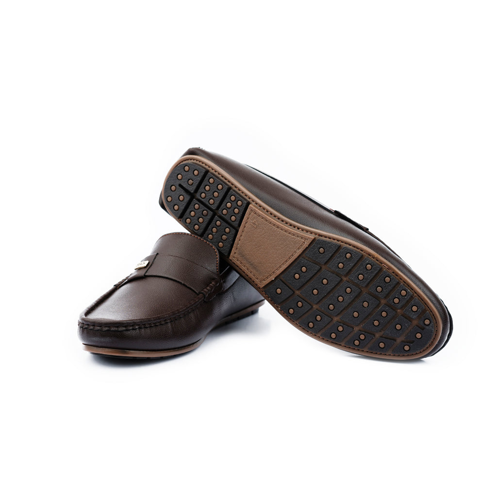 FHS Cross-Strapped Mocassin - Brown
