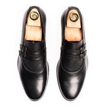 Load image into Gallery viewer, Classic Double Monkstrap Loafers-Black
