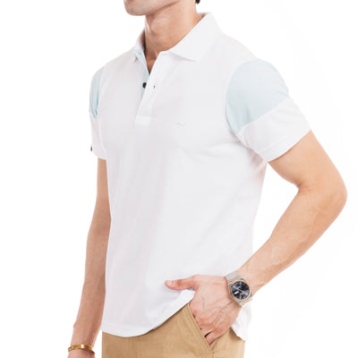 The Signature Cut & Sew Polo - White