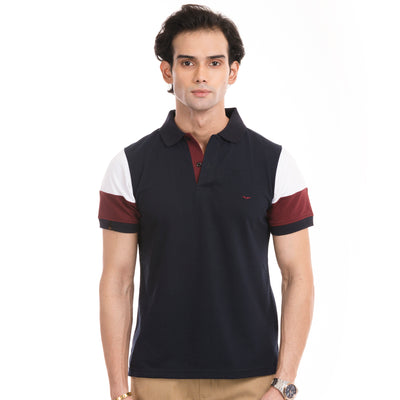 The Signature Cut & Sew Polo - Navy
