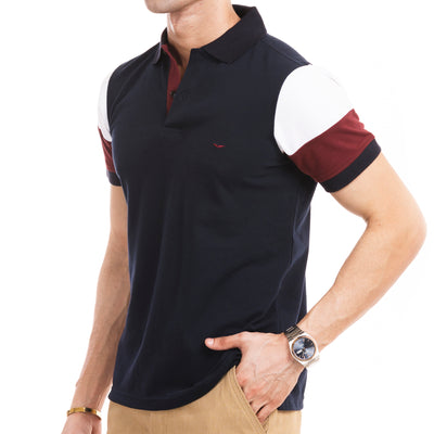 The Signature Cut & Sew Polo - Navy