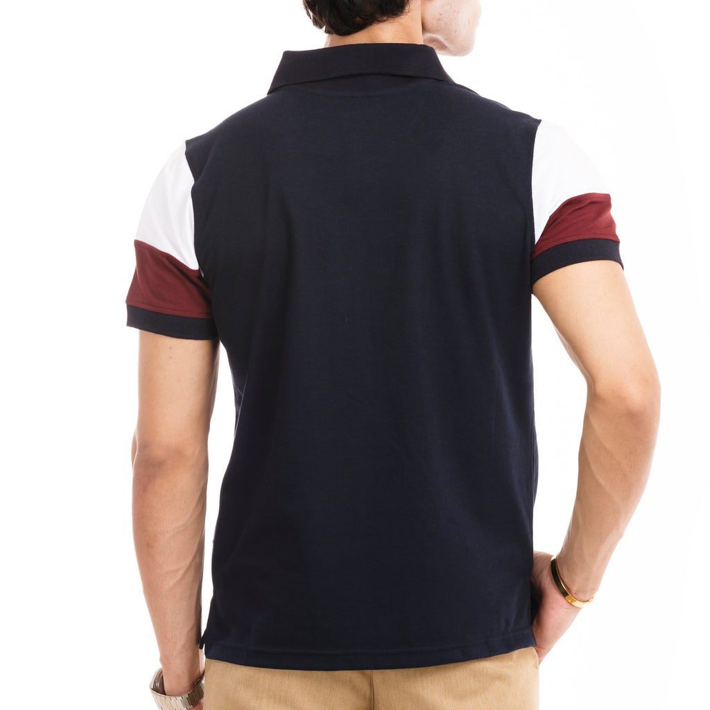 The Signature Cut & Sew Polo - Navy