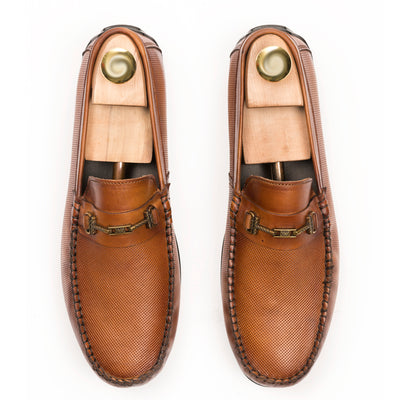 Heritage Two-Toned Moccasins - Tan