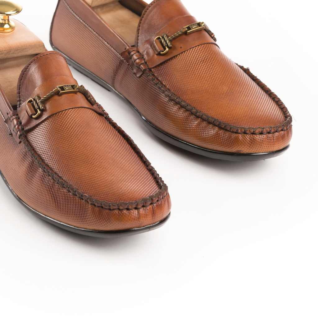 Heritage Two-Toned Moccasins - Tan