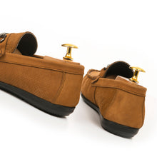 Load image into Gallery viewer, Premium Nubuck Leather Moccasins - Tan