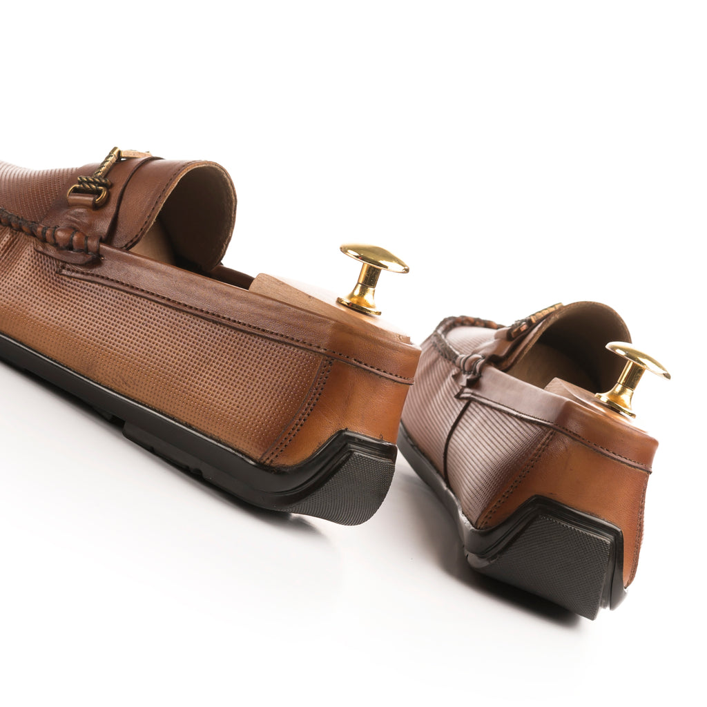 Heritage Two-Toned Moccasins - Tan