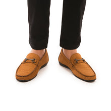 Load image into Gallery viewer, Premium Nubuck Leather Moccasins - Tan