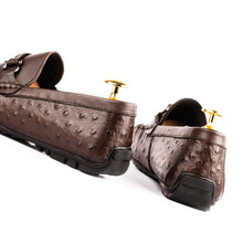 Load image into Gallery viewer, Stitched Horse Bit Buckled Moccasin - Brown