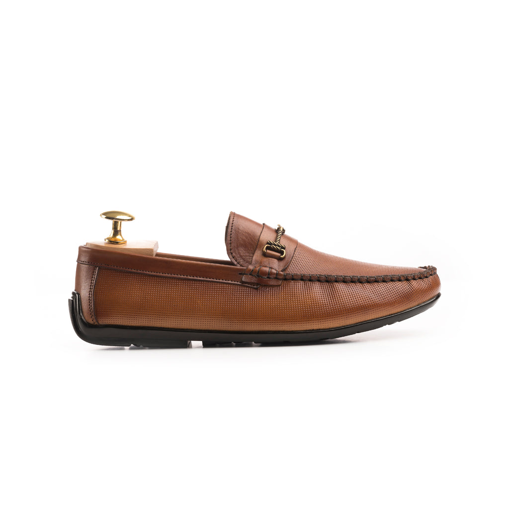 Heritage Two-Toned Moccasins - Tan