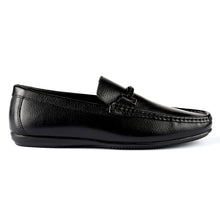 Load image into Gallery viewer, Unique Stitched Buckled Moccasins-Black