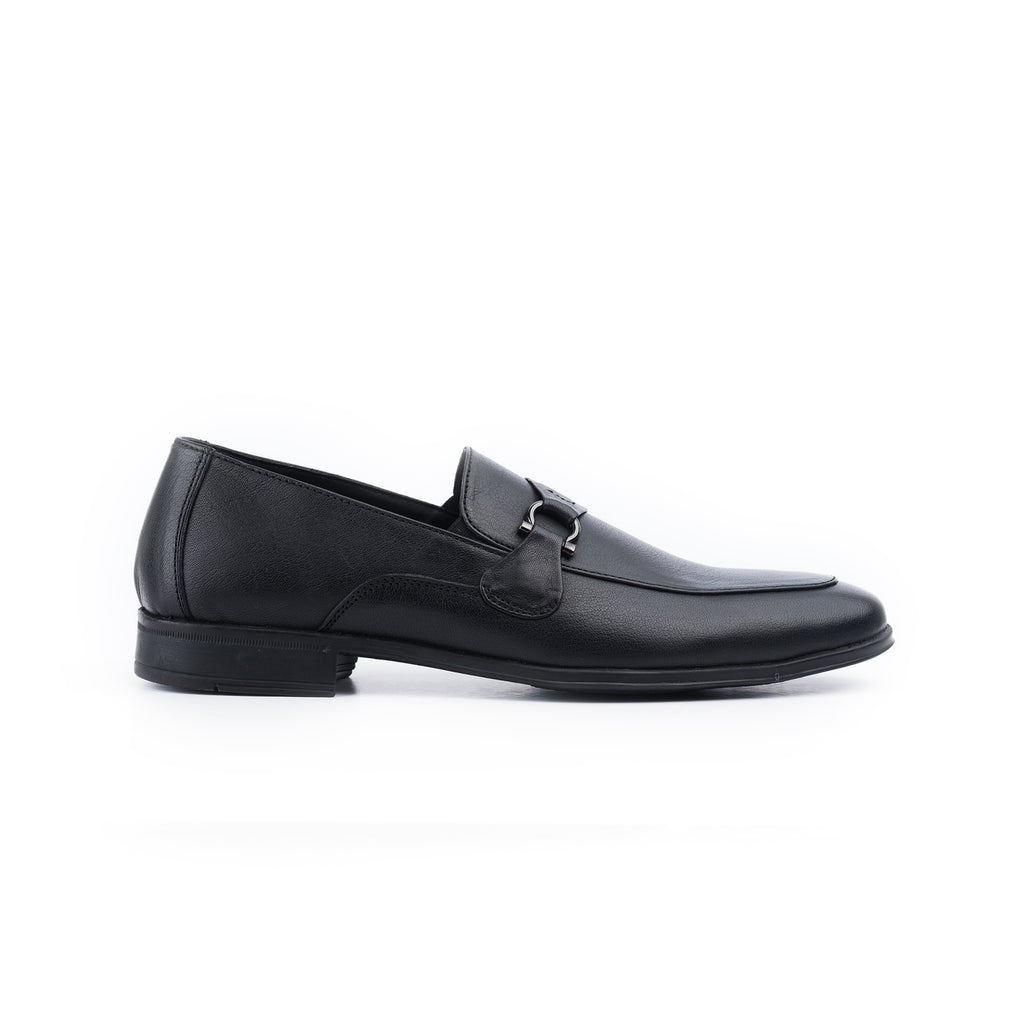 Single Metal Buckled Loafers
