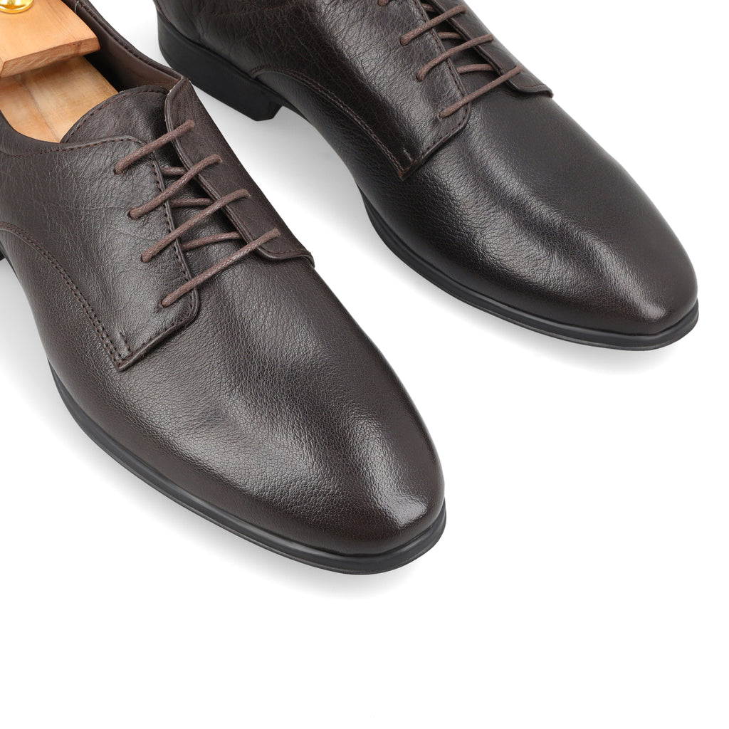 Sleek Leather Debies - Brown