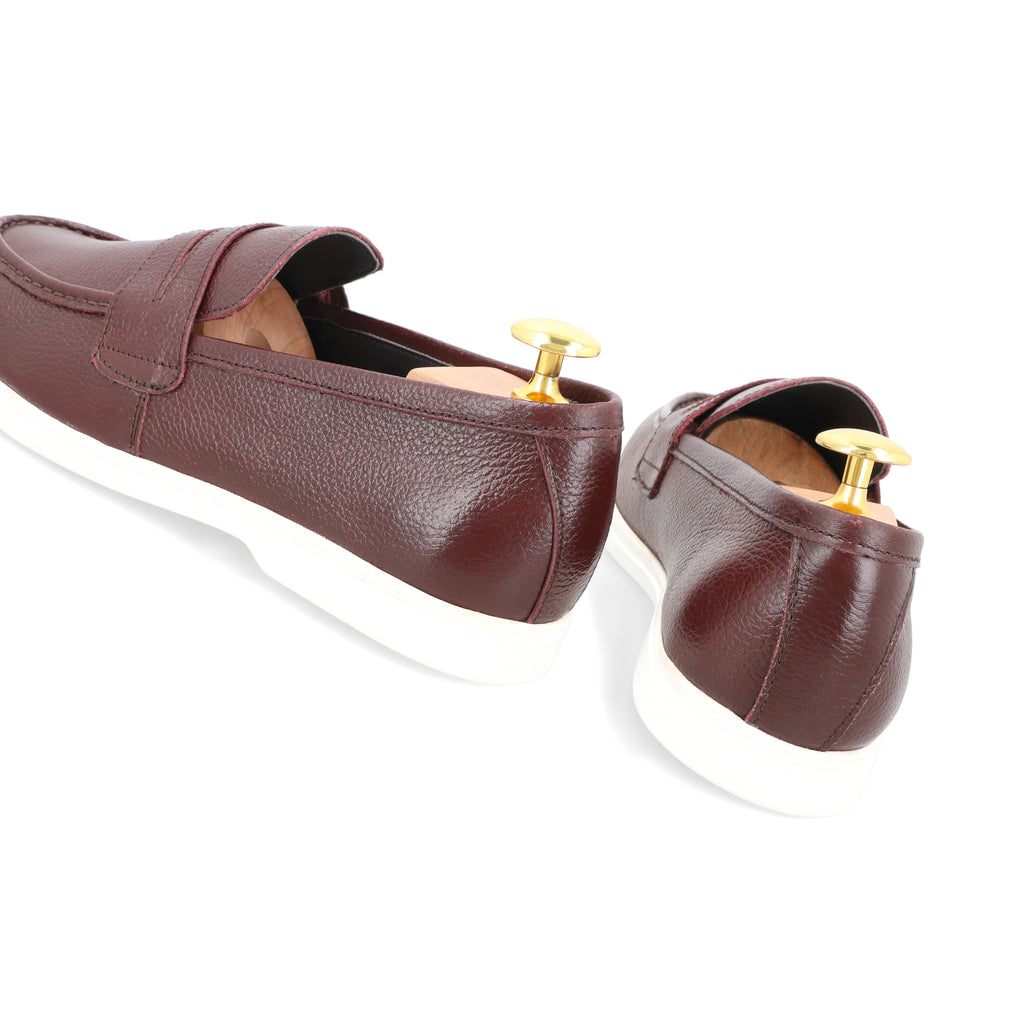 Modern Penny Loafers - Maroon