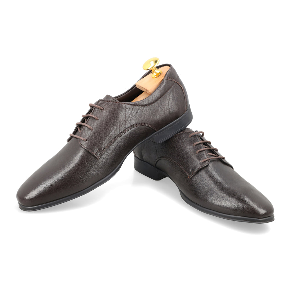 Sleek Leather Debies - Brown