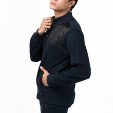 Load image into Gallery viewer, Contrast Quilted Jacket-Navy