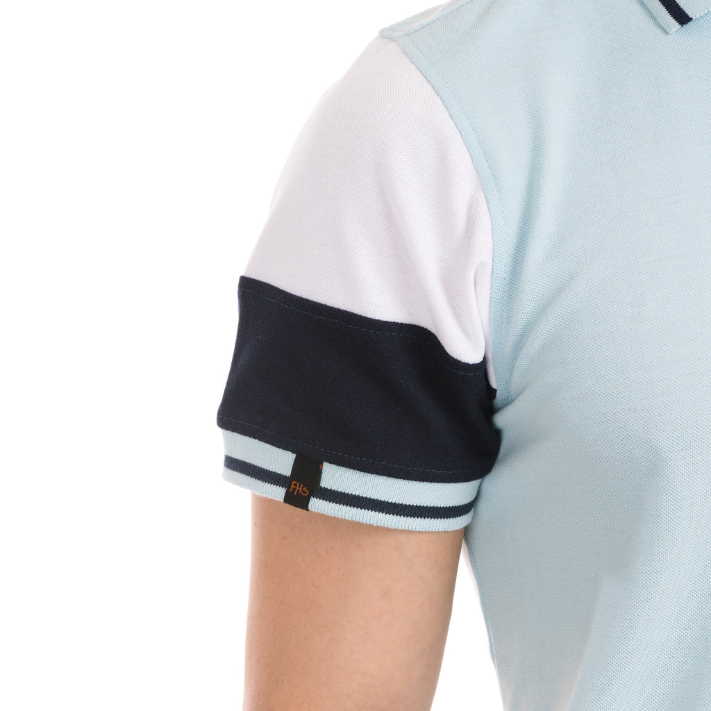 The Signature Cut & Sew Polo - Sky