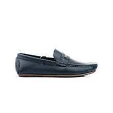 Load image into Gallery viewer, FHS Cross-Strapped Mocassin - Navy