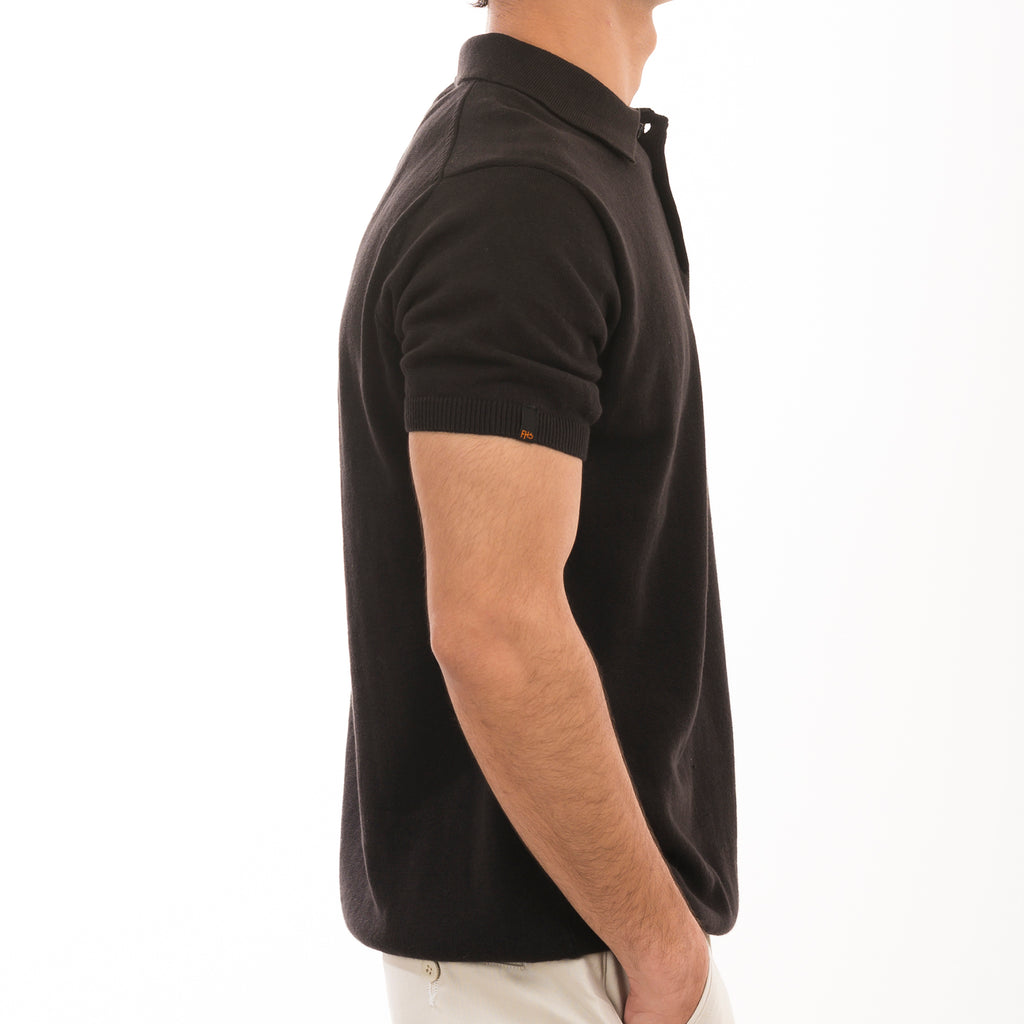 Modus Knitted Polo - Black