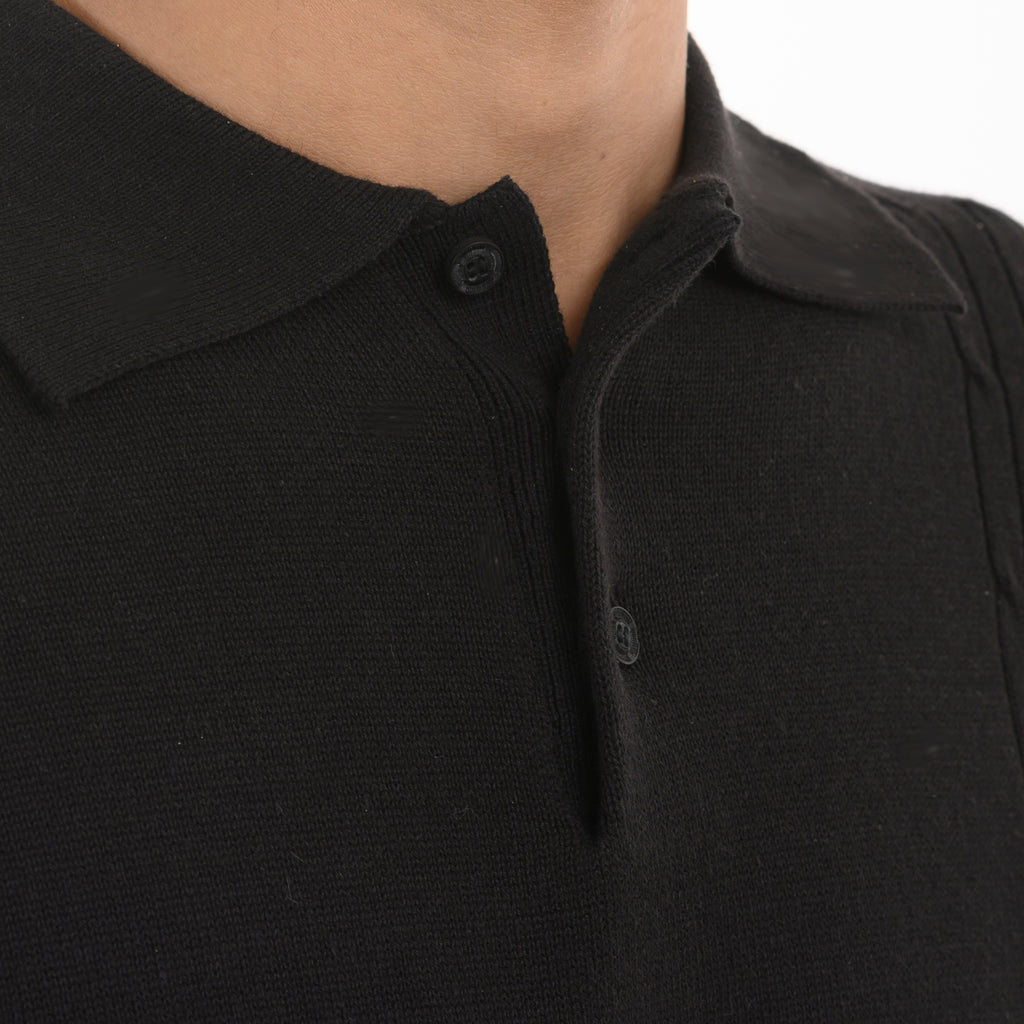 Modus Knitted Polo - Black