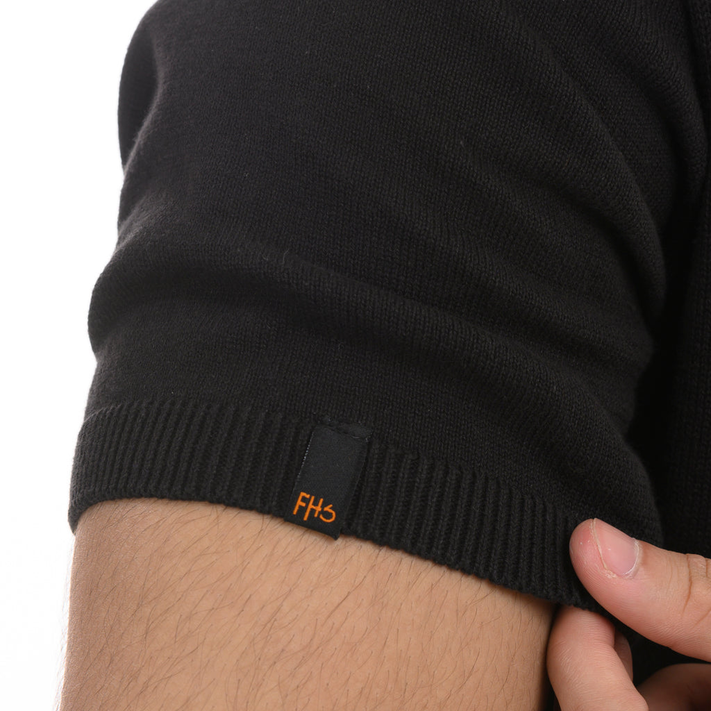 Modus Knitted Polo - Black