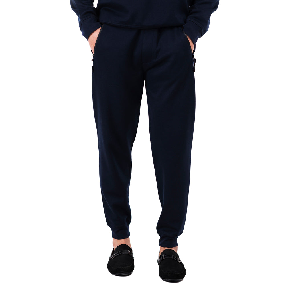 Pique Jogger Pants - Navy
