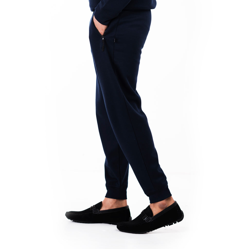 Pique Jogger Pants - Navy
