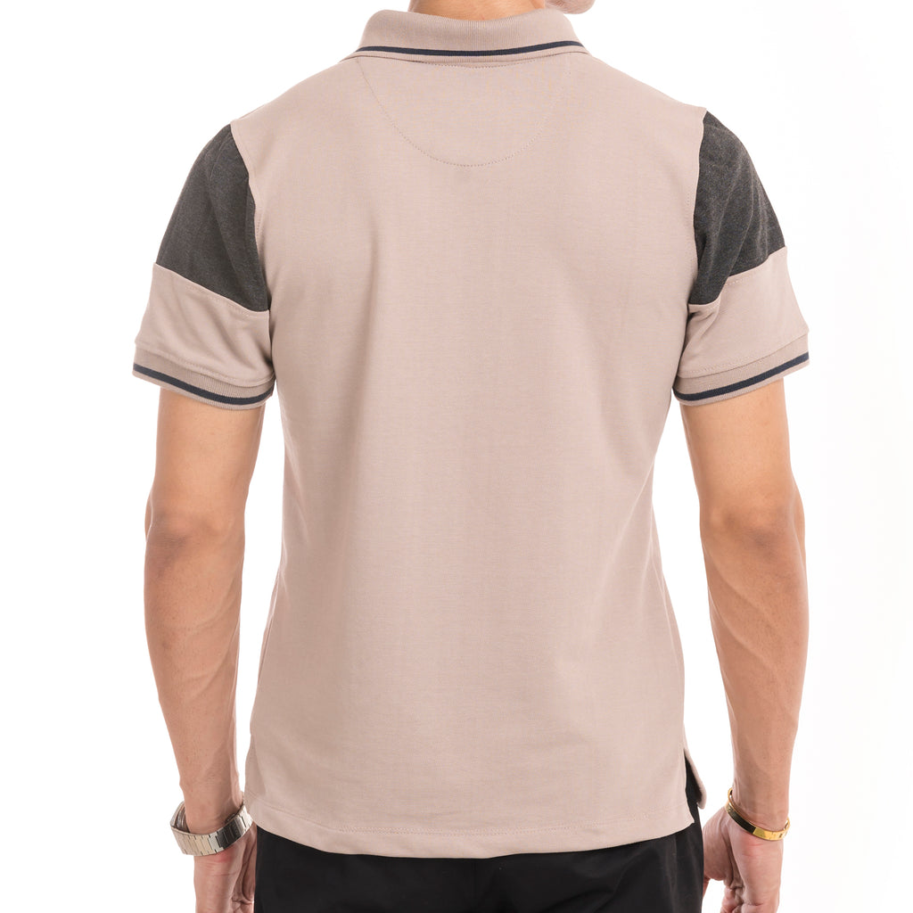 The Signature Cut & Sew Polo - Beige