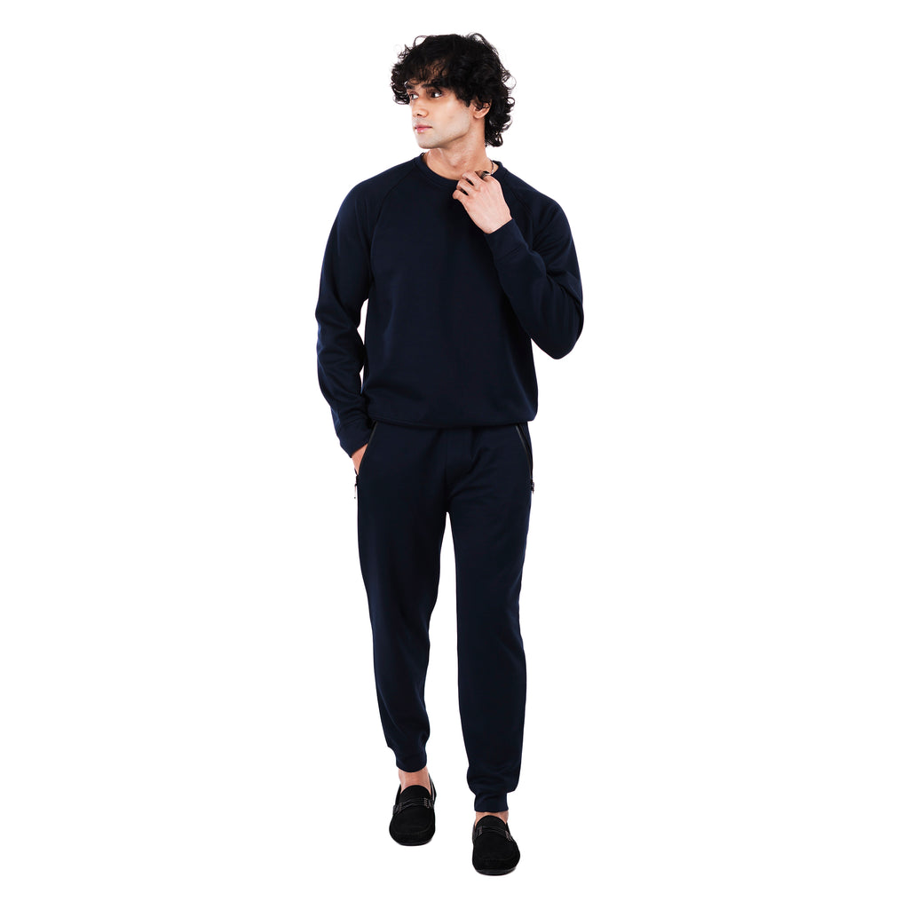 Pique Jogger Pants - Navy