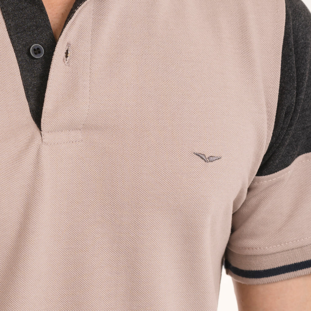 The Signature Cut & Sew Polo - Beige