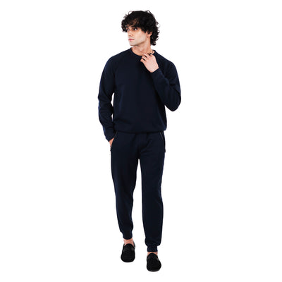 Pique Jogger Pants - Navy